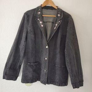 Embroidered Denim Jacket
